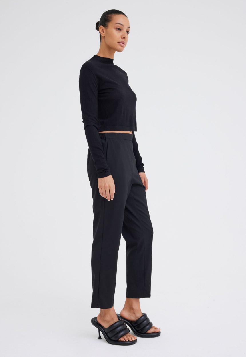 Jac + Jack Gio Merino Wool Pant - Black